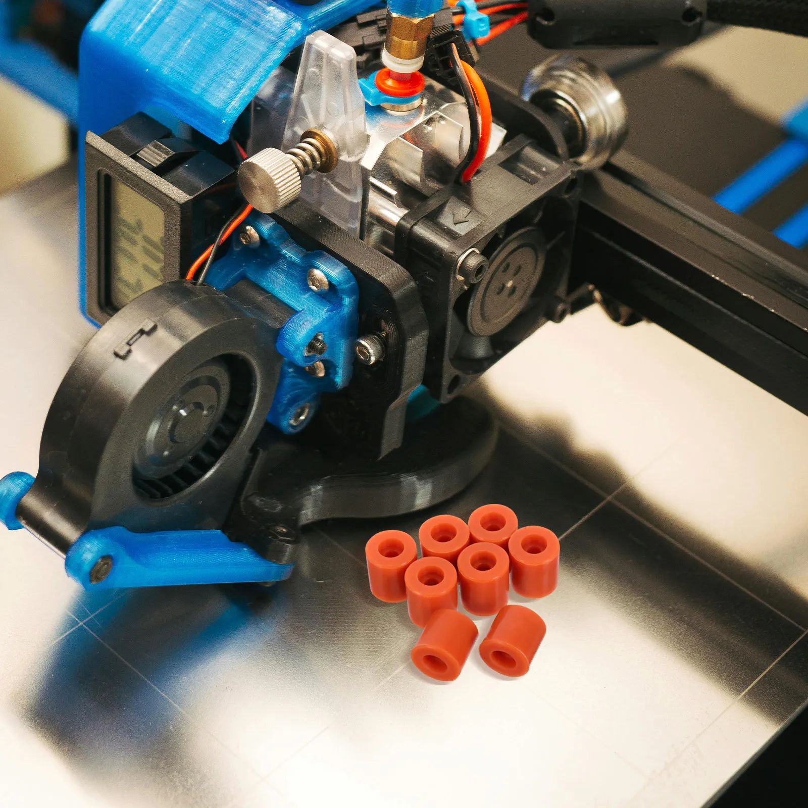 

8Pcs Silicone Printer Leveling Parts Heat Bed Columns Stable Shock Absorption Replacement for 3D Printer Bed Leveling