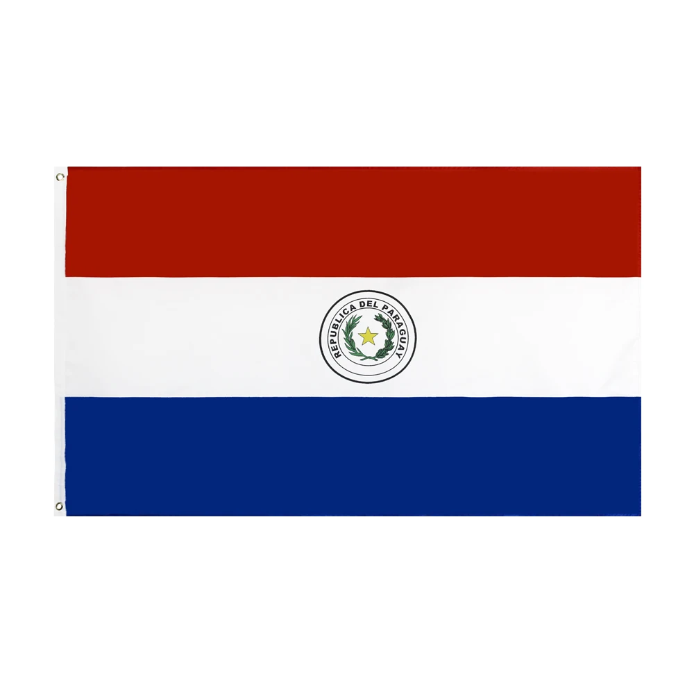 Paraguay Flag 60x90cm 90x150cm for Decoration Polyester Outdoor Full Settled Color National Flag for Home Garden Decor