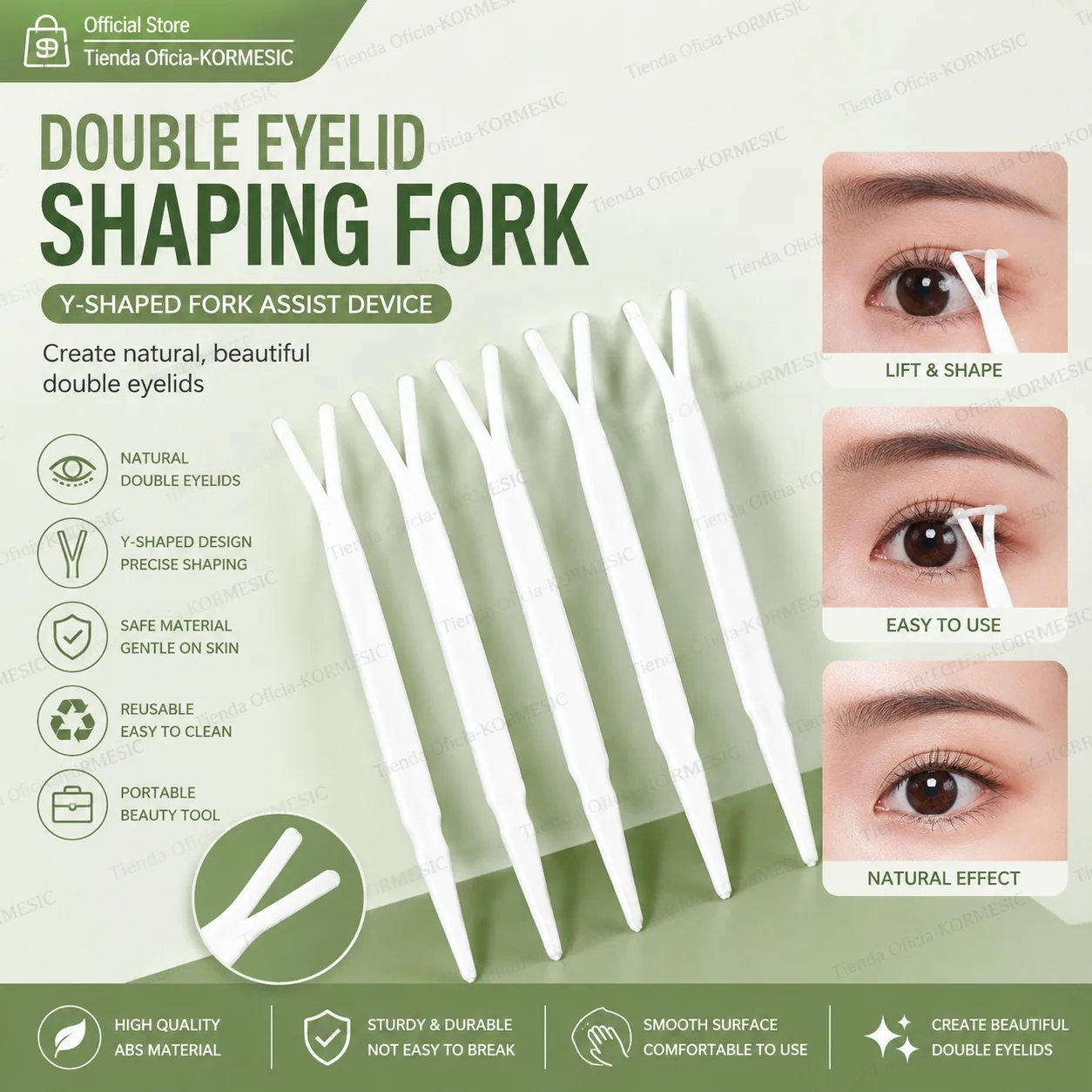 Double eyelid styling fork Y-shaped double eyelid patch clip beauty auxiliary fixture tool