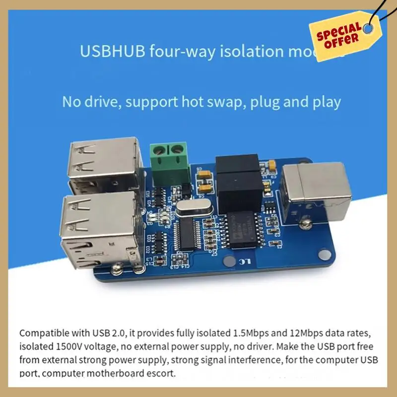 ADUM4160 USB-изолятор аудиосигнала 1,5 Мбит/с 12 Мбит/с 4XUSB Изолятор питания цифрового сигнала