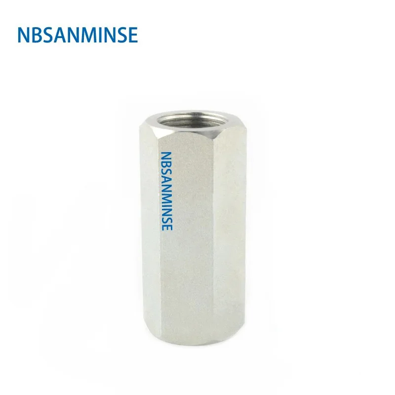 NBSANMINSE 1Pc VU Check Valve G1/4 3/8 1/2 3/4 1 Hydraulic Industry Carbon Steel One Way High Pressure Check Valve