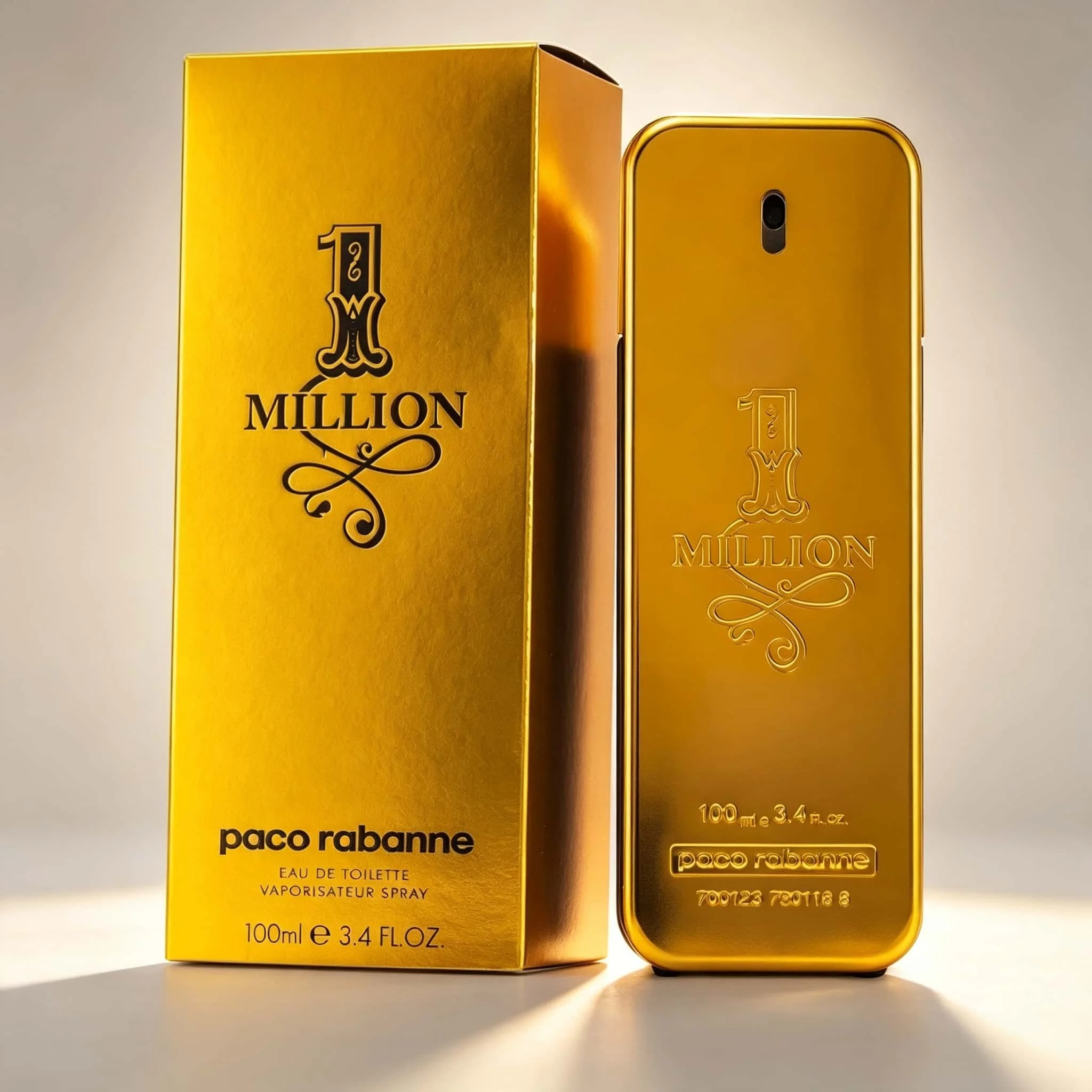Paco Rabanne 1 Million Men Perfume EDT 100ml Long Lasting Warm Woody Scent Luxury Golden Bottle Male Cologne Spray Gift Packaging view 3