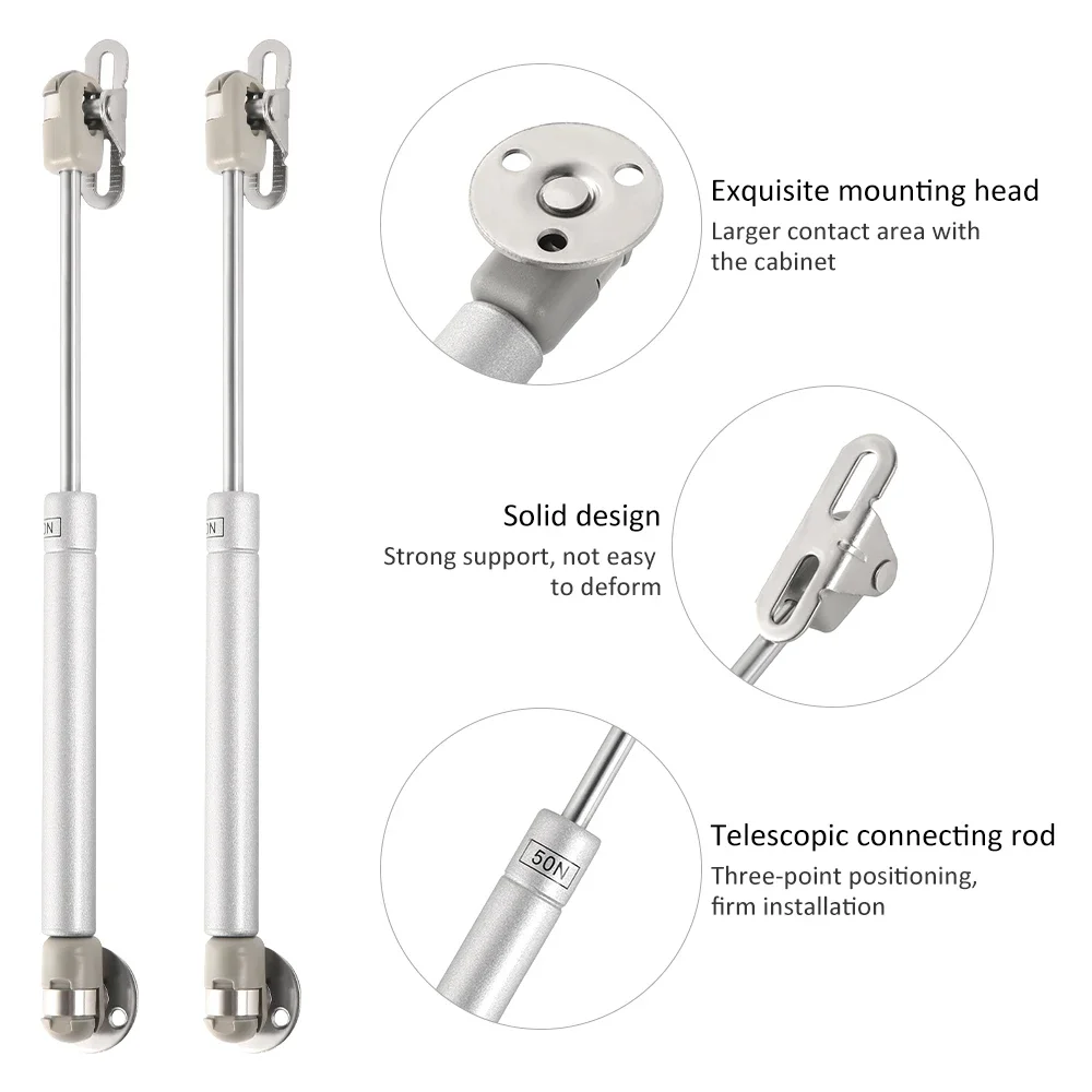 4 szt. Amortyzator gazowy drzwi szafki wspornik podnośnika pręt pneumatyczny hydrauliczny zawias sprężynowy rozpórka powietrzna zawias do szafki kuchennej sprzęt meblowy