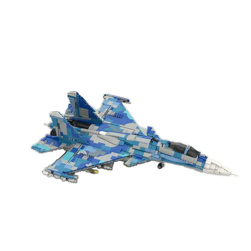 Latający pancernik MOC- 190117   Samolot SU-33D - 1:34 Zabawkowy model z klocków konstrukcyjnych 1973 SZTUK DIY Prezent świąteczny dla dzieci