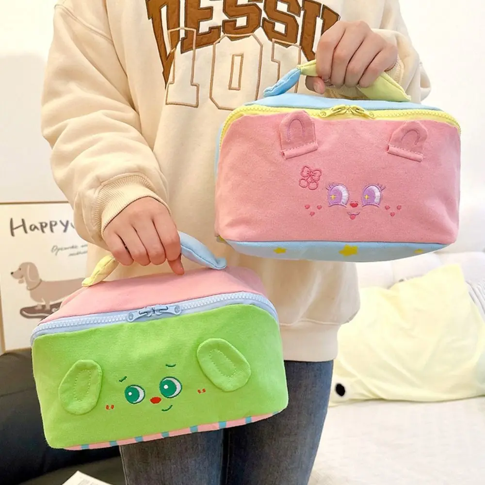 

Милая мультяшная вышитая косметичка, ручная портативная косметичка, большая вместительная дорожная сумка для стирки