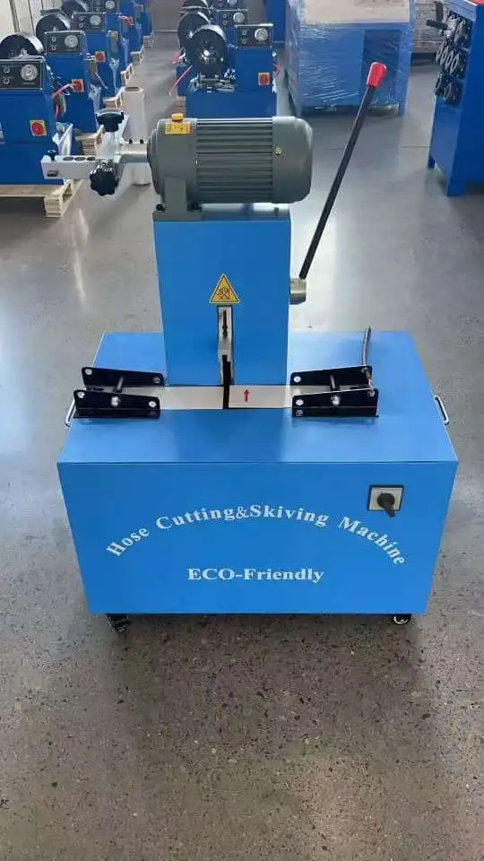 New type high-quality 1/4-2 inch 4sh layer line dust-free hydraulic hose cutting machine, with bearing 220V/240V/380V 3.0/4.0kw