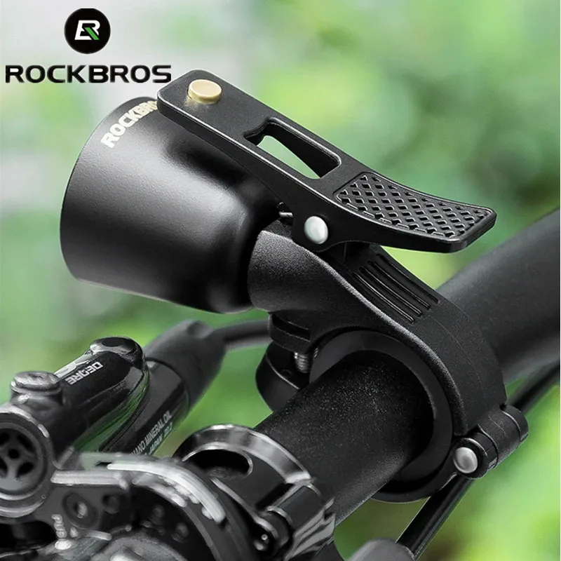 ROCKBROS Lokaler Versand Edelstahl-Messing Fahrradklingel Korrosions- und Verschleißbeständigkeit Fahrradhorn Lenker-Warnring Fahrrad-Schallalarm Fahrradklingel MTB Rennrad Zubehör