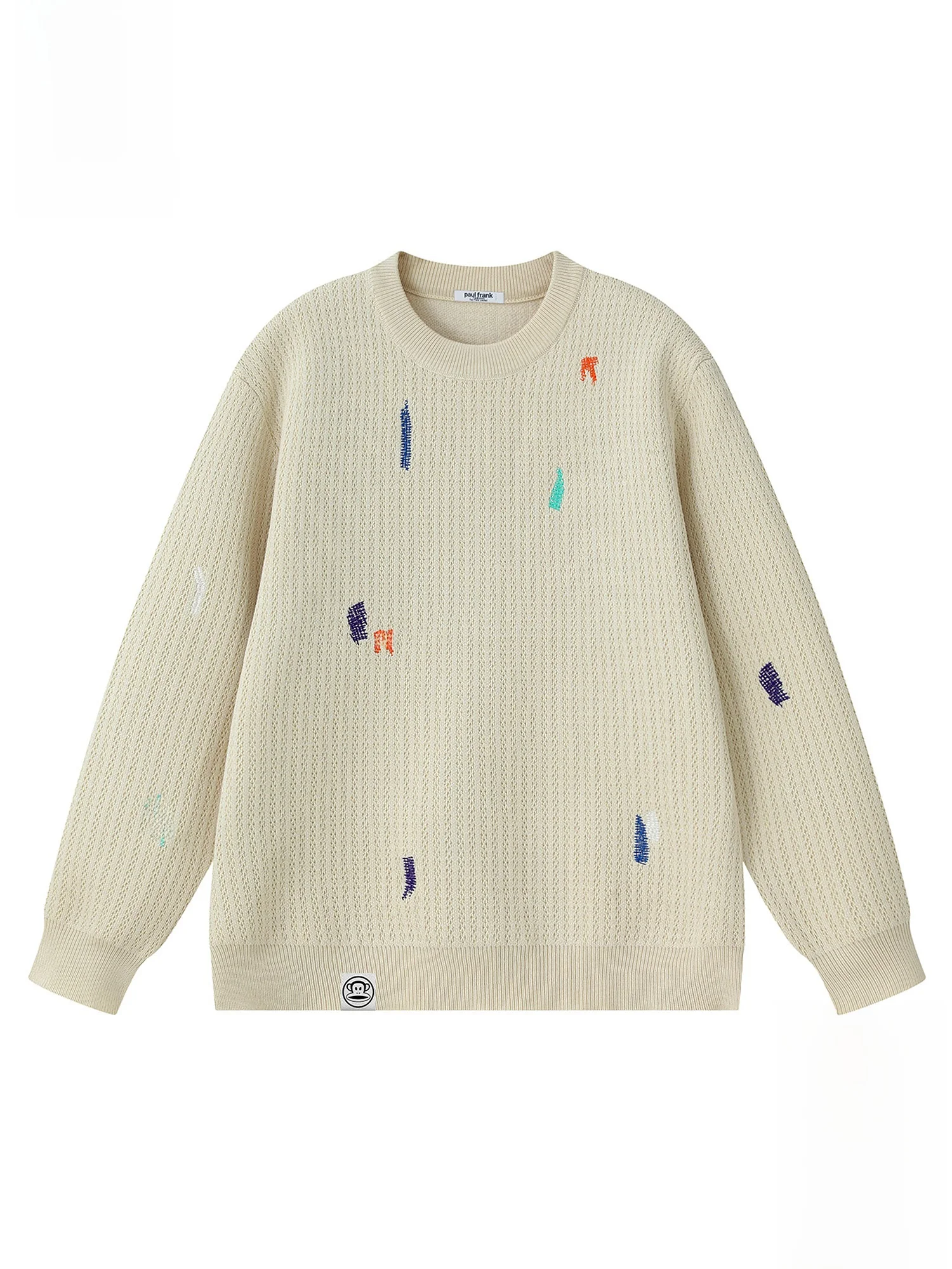 

PaulFrank Retro Embroidered round Ne Knitwear Loose Fit Men's Autumn Winter Casual Sle Big Mouth Monkey Knitted irt