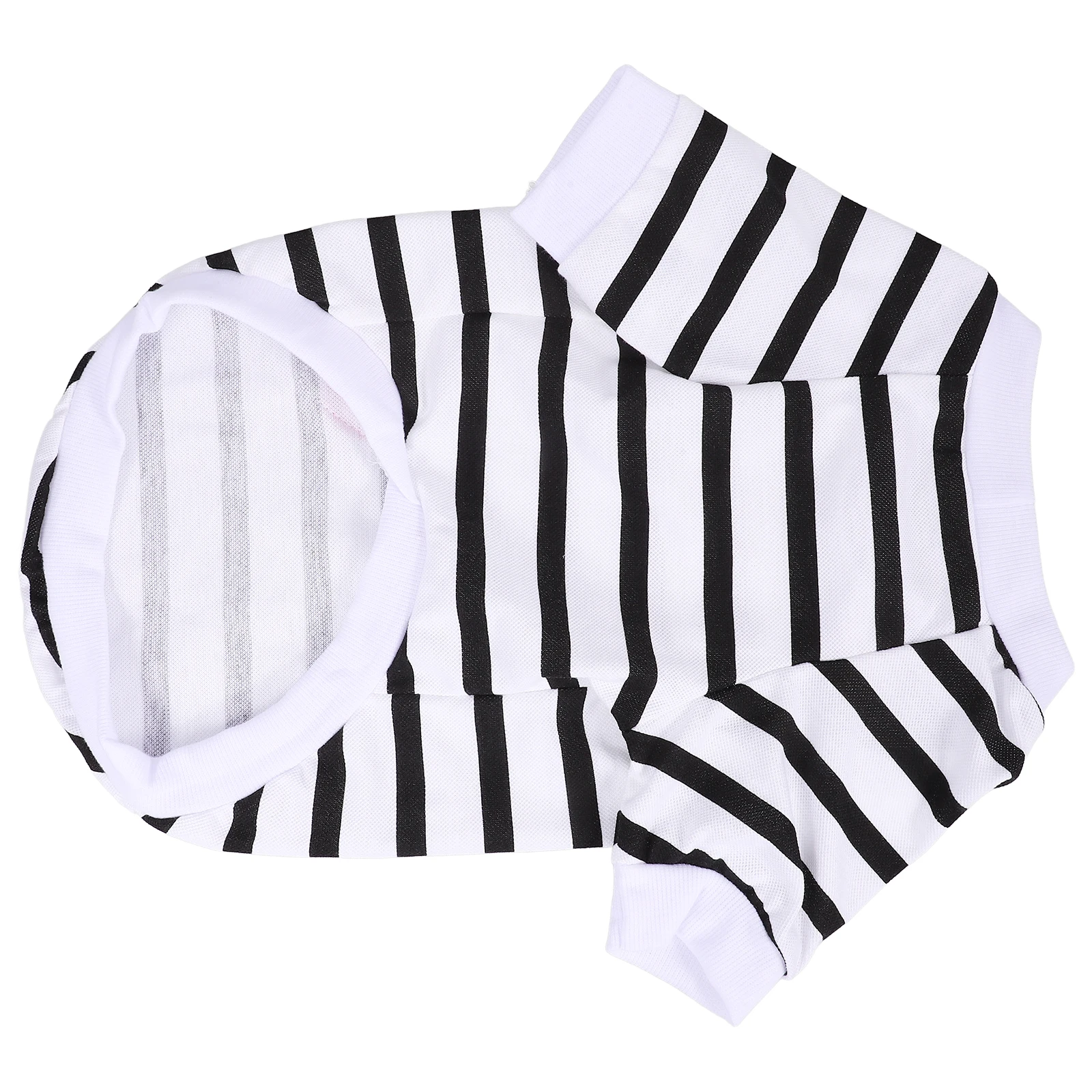 

Dog Cotton Shirt Comfortable Tee Adorable Striped T-shirts French Fight Clothes