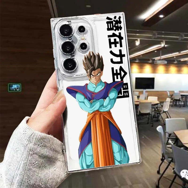 

Dragon Ball Cartoon Art Phone Case For Samsung Galaxy S25 S24 S23 S22 S21 S20 S10 Lite Plus FE Edge TPU 5G Transparent
