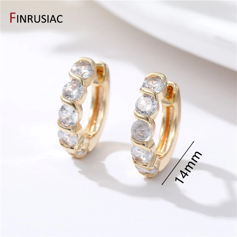 2023 neue Einfache Messing Vergoldet Creolen Für Frauen Trendy Runde Kreis Unisex Ohrring Partei Schmuck – Detail 9
