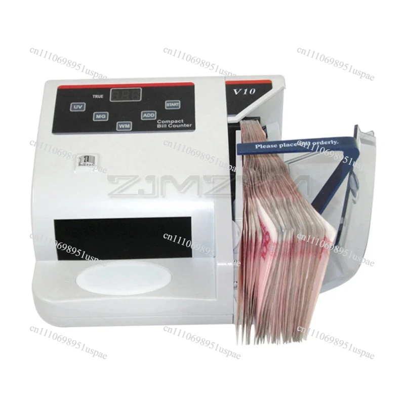 V10 Portable Money Counter Multi-Currency Cash Banknote Money Bill Counter Counting Machine Financial Equipment EU/US Plug