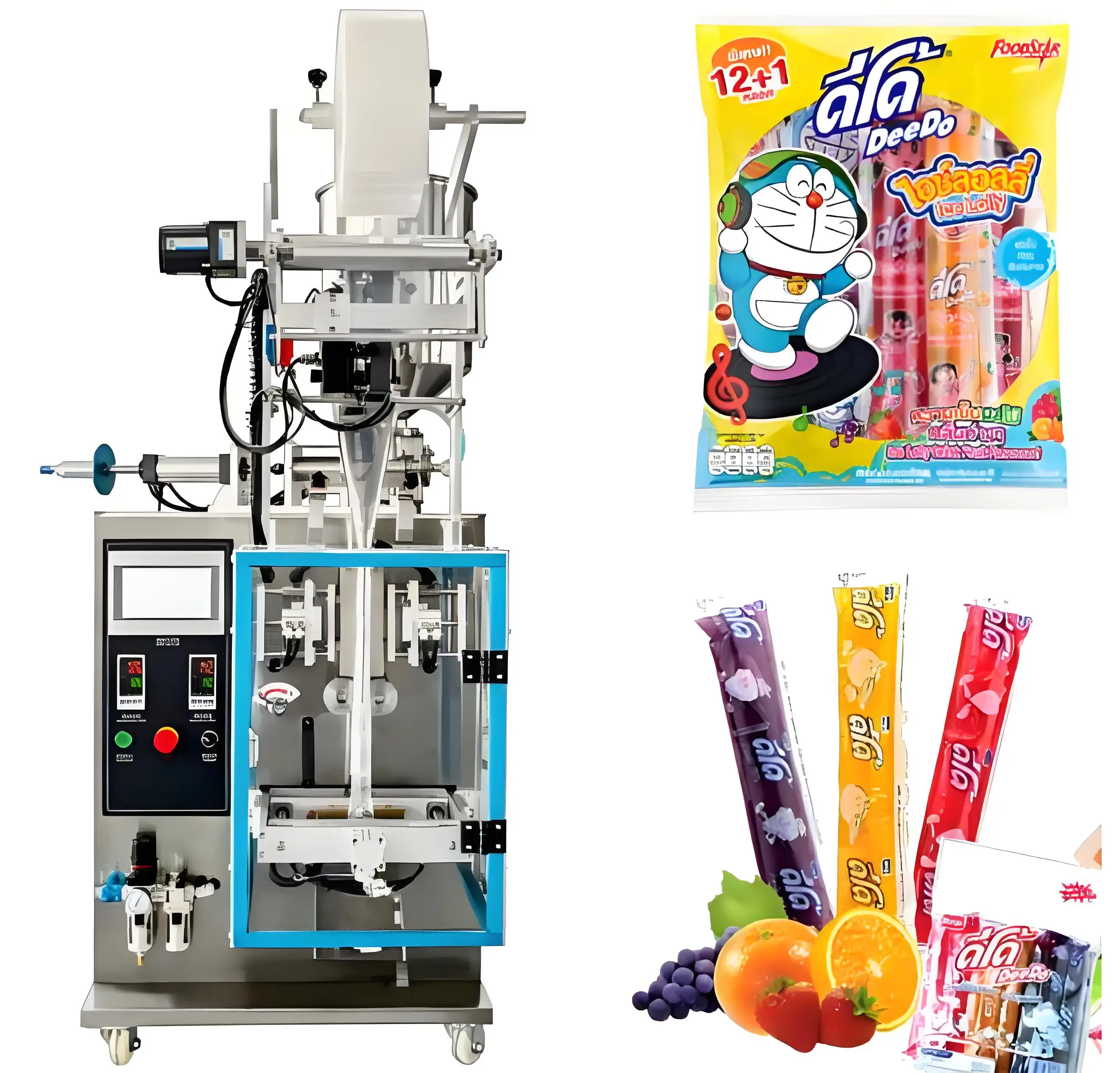 Small Business Automatic Juice Liquid Ice Lolly Stick Bag Packing Machine Ice Pop Ice Candy Jelly Sachet Packing Machine