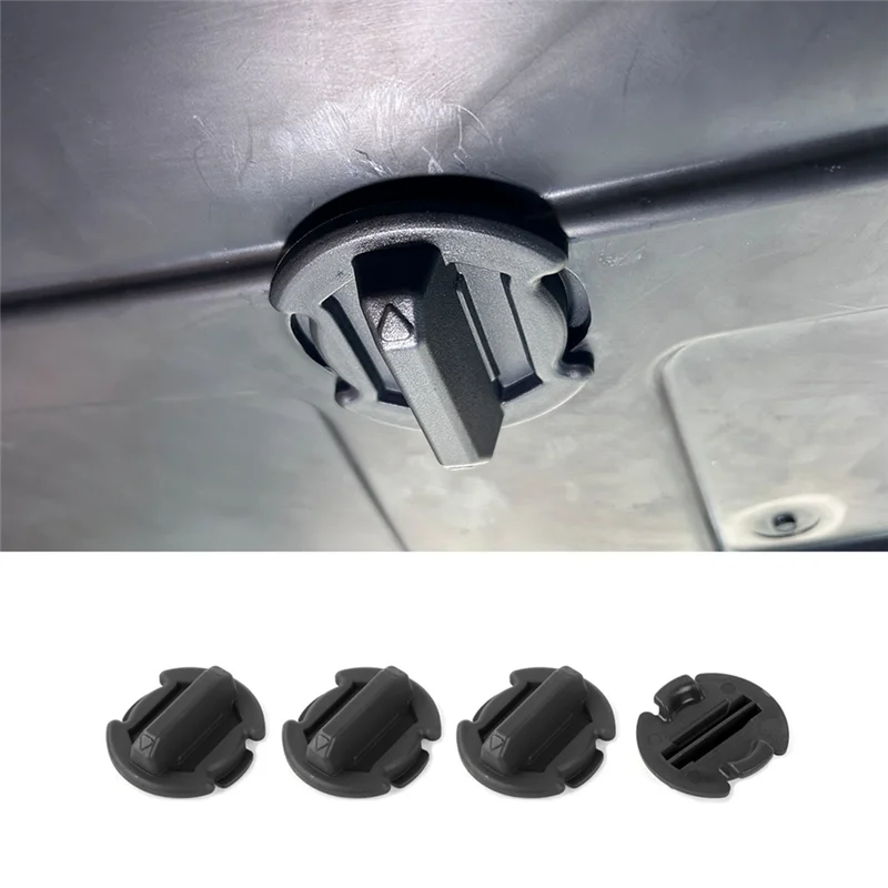 Floor Drain Plug for Polaris RZR XP 1000 RZR 900/S Turbo General 1000 2014-2021 Accessories 4PCS (Black)