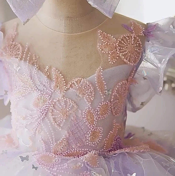 Nuovi abiti da ragazza di fiori abiti da ballo per bambini abiti da festa di compleanno per bambini spagnoli Vintage per la festa di compleanno di pasqua Eid