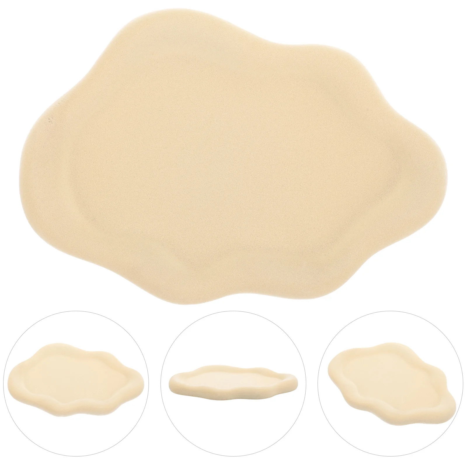 Stylish Ceramic Trinket Tray Jewelry Dish Unique Design Scratch Protection Desk Accessories Organizer Trinket Tray