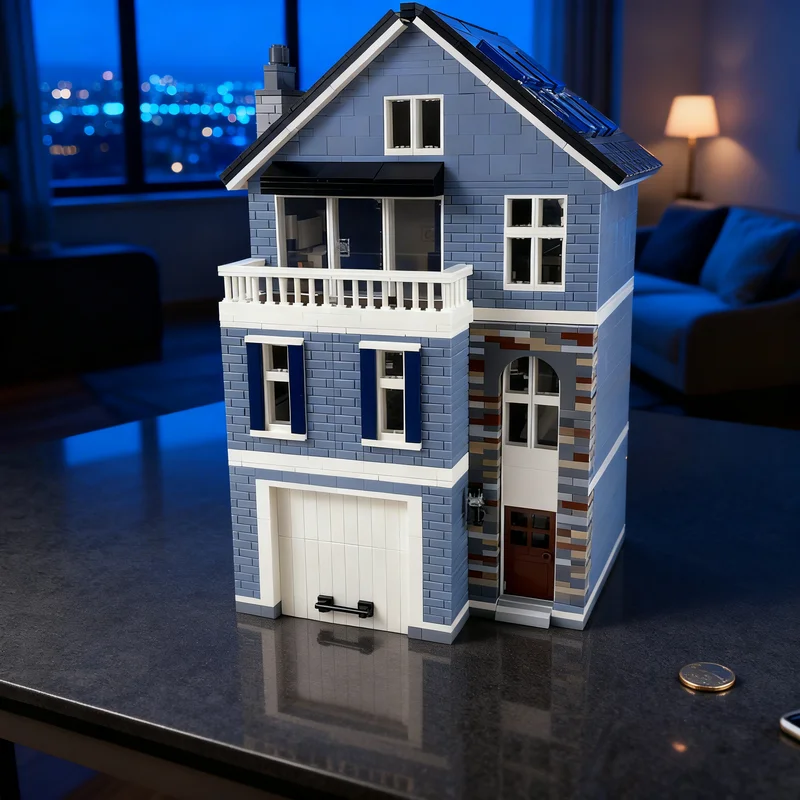 

3230 деталей MOC Blue Southern Creator Expert: Набор строительных блоков для творчества, коллекционный декор, подарок для детей и взрослых, премиум-класс