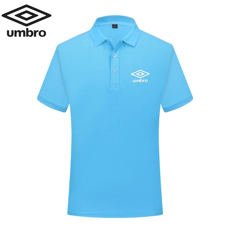 Embroidered Umbro Men\'s Breathable Polo Shirt Summer New Business Leisure High Quality Lapel Anti-pilling Polo Shirt for Men