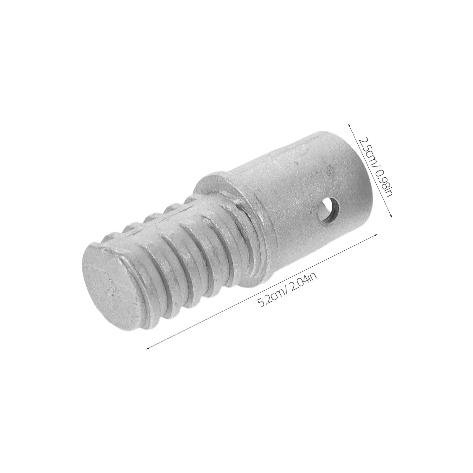 4Pcs Paint Roller Pole Tip Metal Threaded Adapter Replacement Broom Handle Threaded End Extension Pole Tip for Cleaning Tools