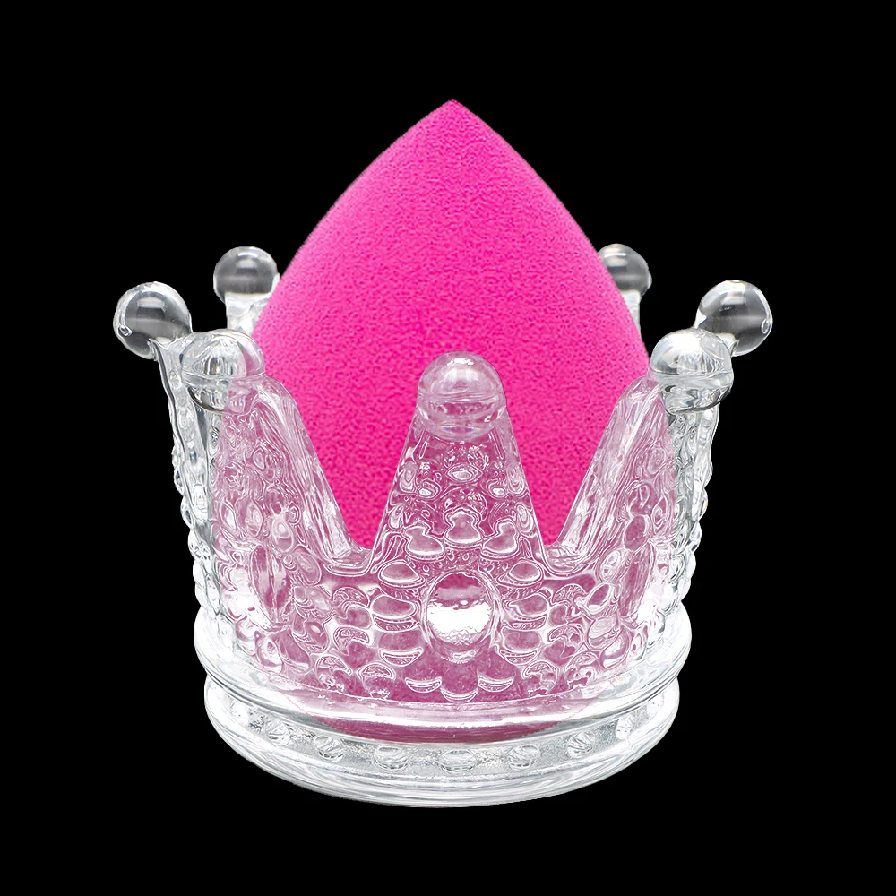 1PC Nail Art Dappen Dish Crown Nail Supplies Glazen Schotel Voor Acryl Vloeibaar Poeder Kristallen Kom Glazen Beker nagel Pen Remover Houder