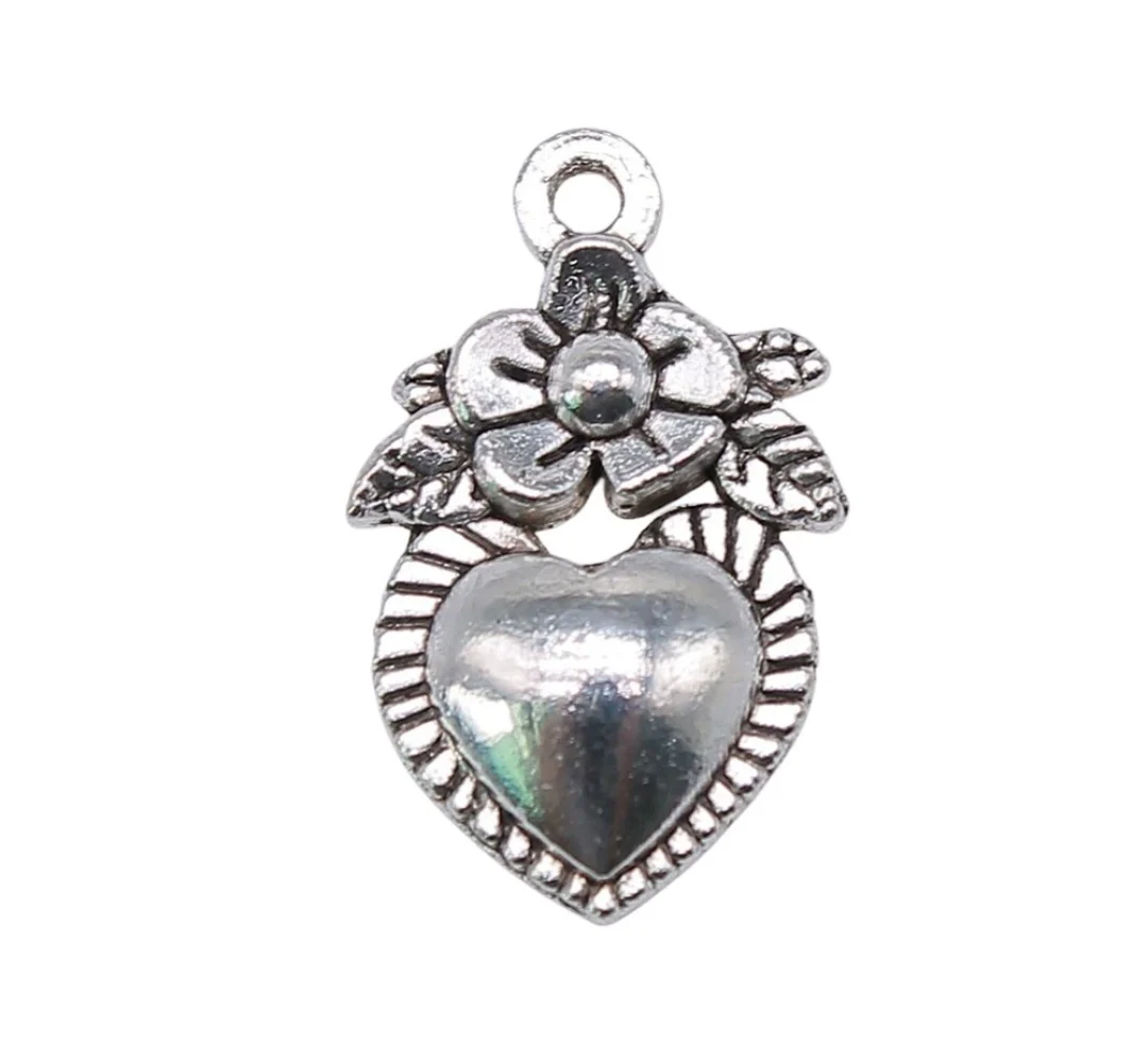 

40pcs 15mm Zinc alloy metal tibetan silver,antiqued bronze plated charm T1062 for jewelry making