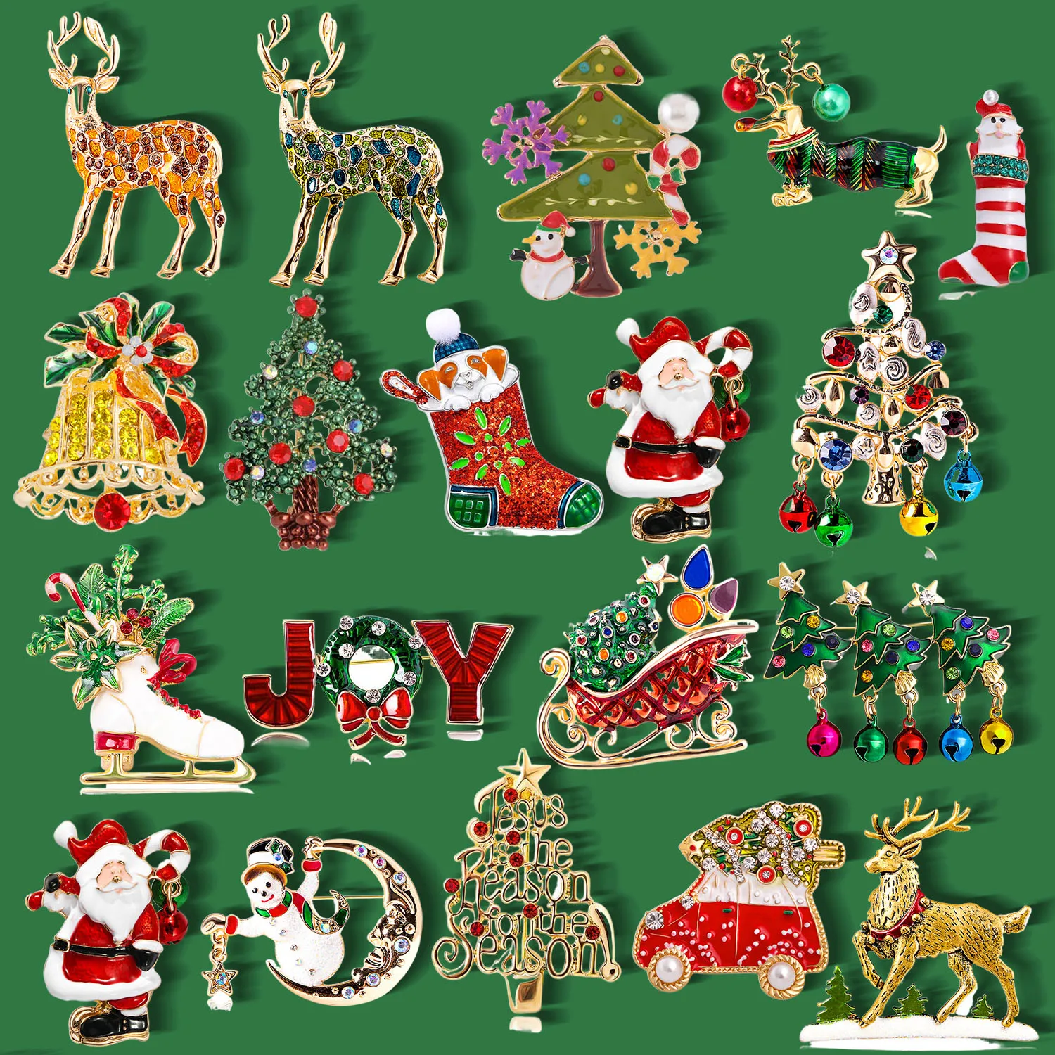 

Рождественская брошь, елка, Сапоги Санта-Клауса, Снеговик, Кооск-колокольчик, Цветок на груди с капельным маслом, Одежда, аксессуары