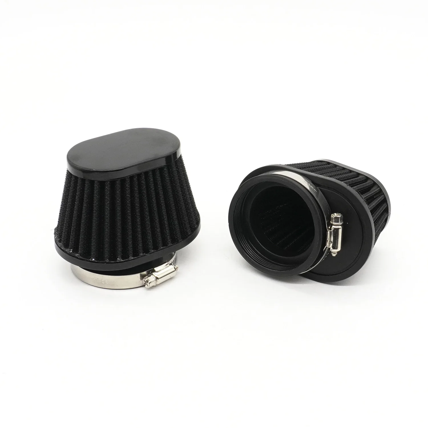 Motorcycle High Flow Air Filter 51 55 60MM Universal for Motocross Scooter Air Pods Cleaner 2 2.5inch Washable Reusable