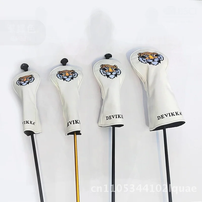 

Настраиваемый чехол для гольф-клуба из искусственной кожи, защитная крышка для головы, модный спортивный деревянный чехол для клюшки, водонепроницаемые аксессуары для гольфа