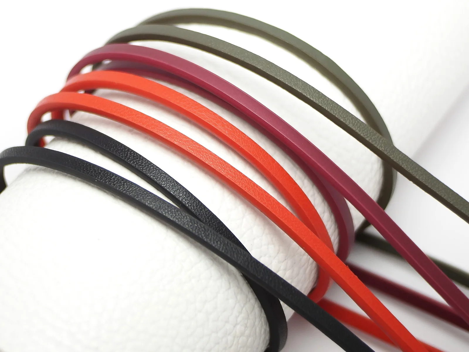 46inches Soft Faux leather cord,Fine Litchi Texture Leather Strips,Bracelet Making,Imitation Leather Cord For Jewelry Making