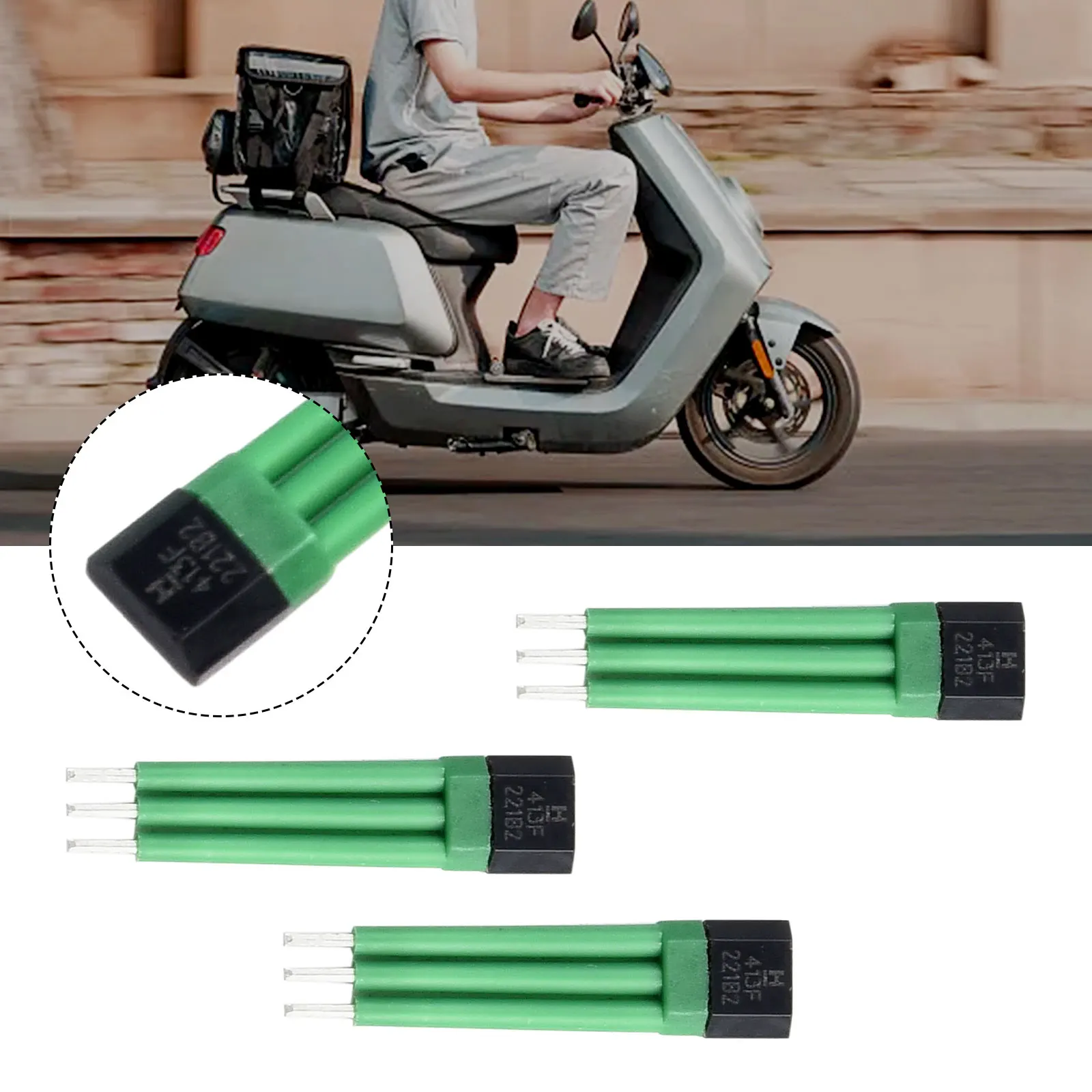 3PCS Electric Bicycle Hall Sensor 413F Hall Motor Plate Effect Sensors E-bike 1000-3000W Power Motors Cable Accessories