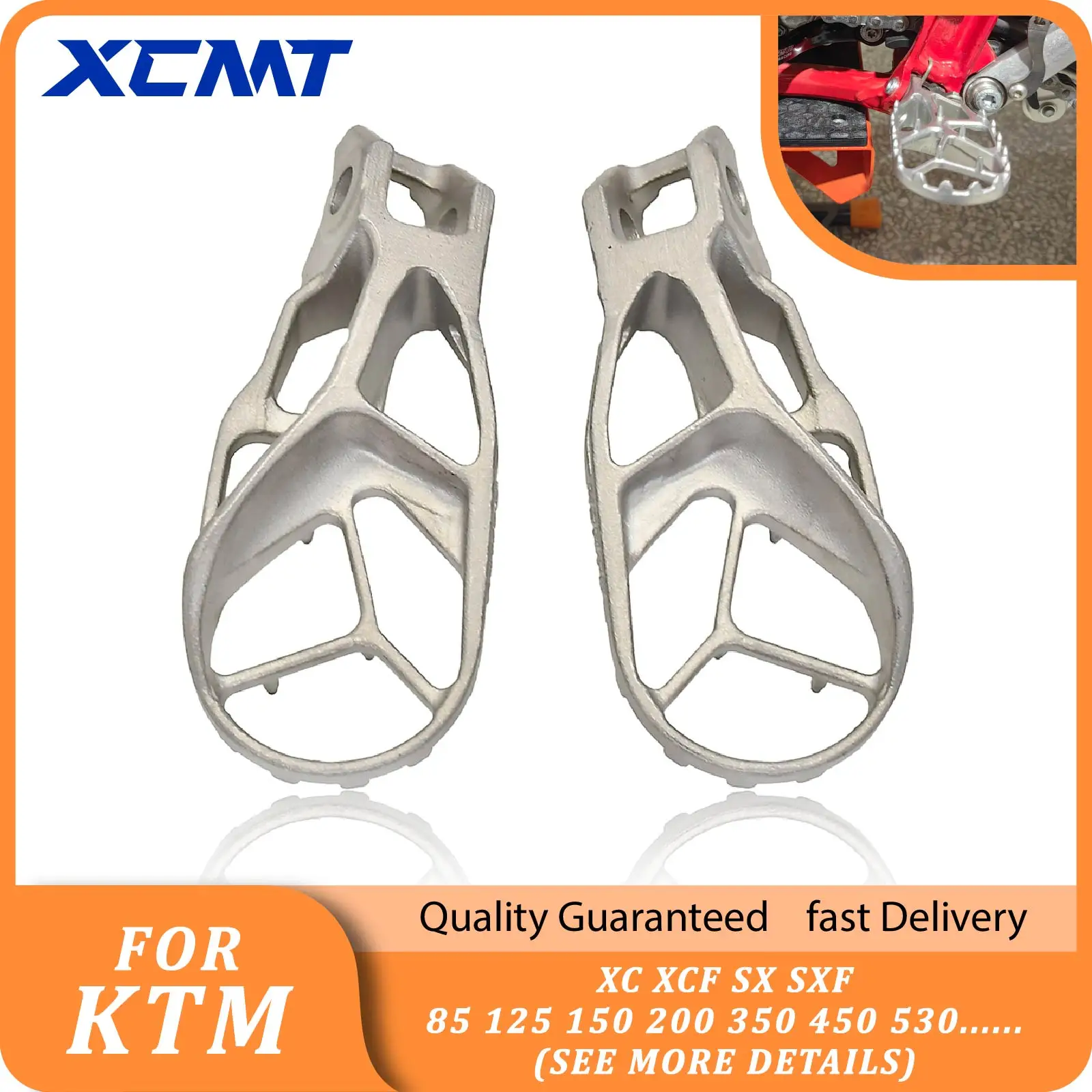 

Motorcycle Foot Pegs FootRest Footpegs Rests Pedals For KTM EXC EXCF 250 300 XC XCF SX SXF 85 125 150 200 350 450 530 2017-2023