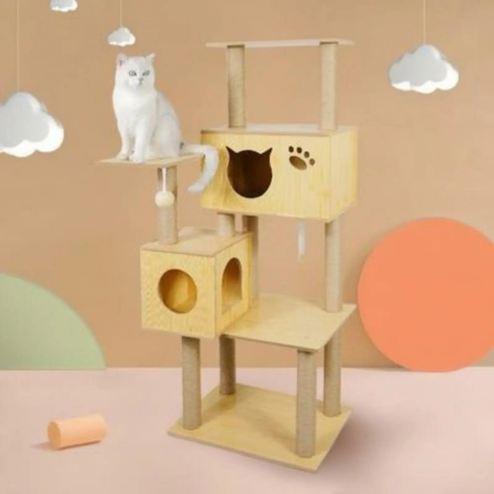 Arbol-para-gatos-de-varios-niveles-con-poste-rascador-de-sisal