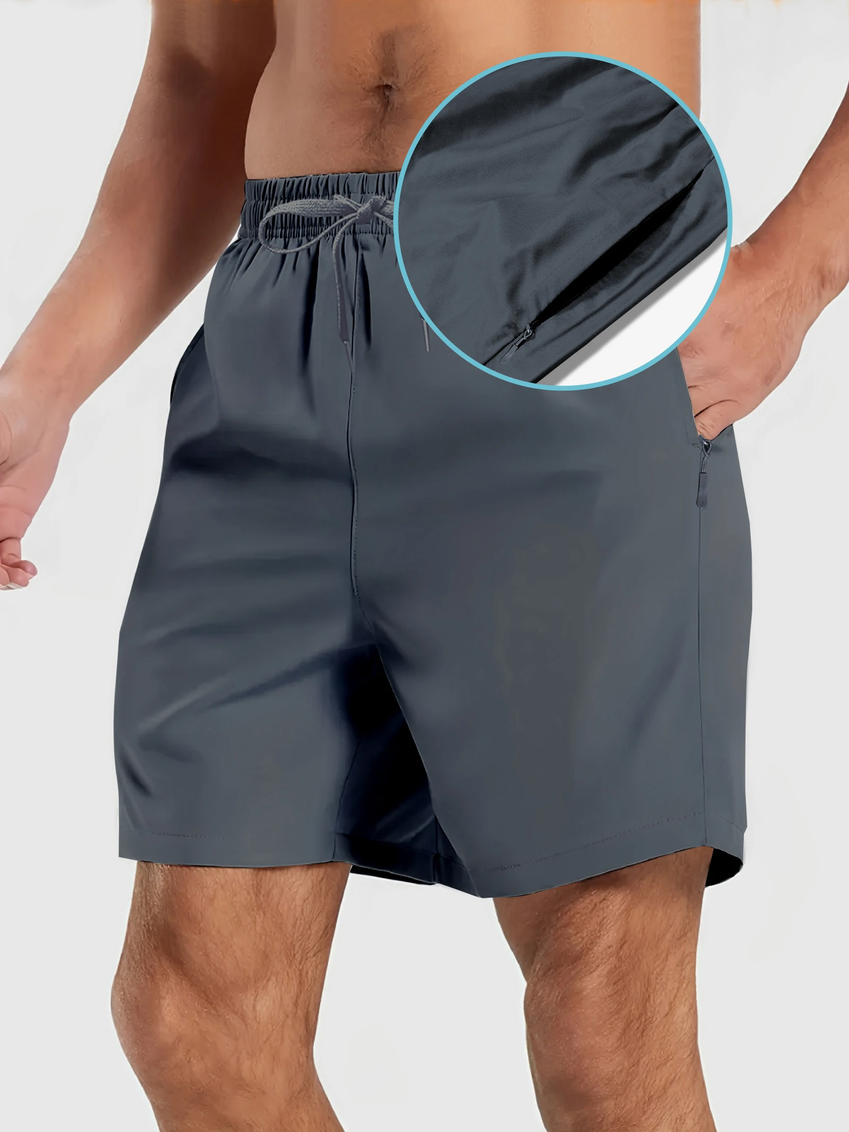 

2025 Men's Cargo Shorts - Quick-Dry Workwear with Pocket Zipper Casual Athletic Summer Shorts, TikTok Trending for Outdoor & Gym