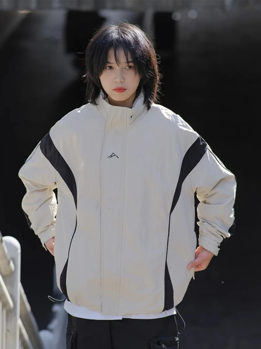 

Outdoor Casual Workwear Jaet Stand Collar Men's Women's Autumn Windproof Waterproof Faionable Split Color Design