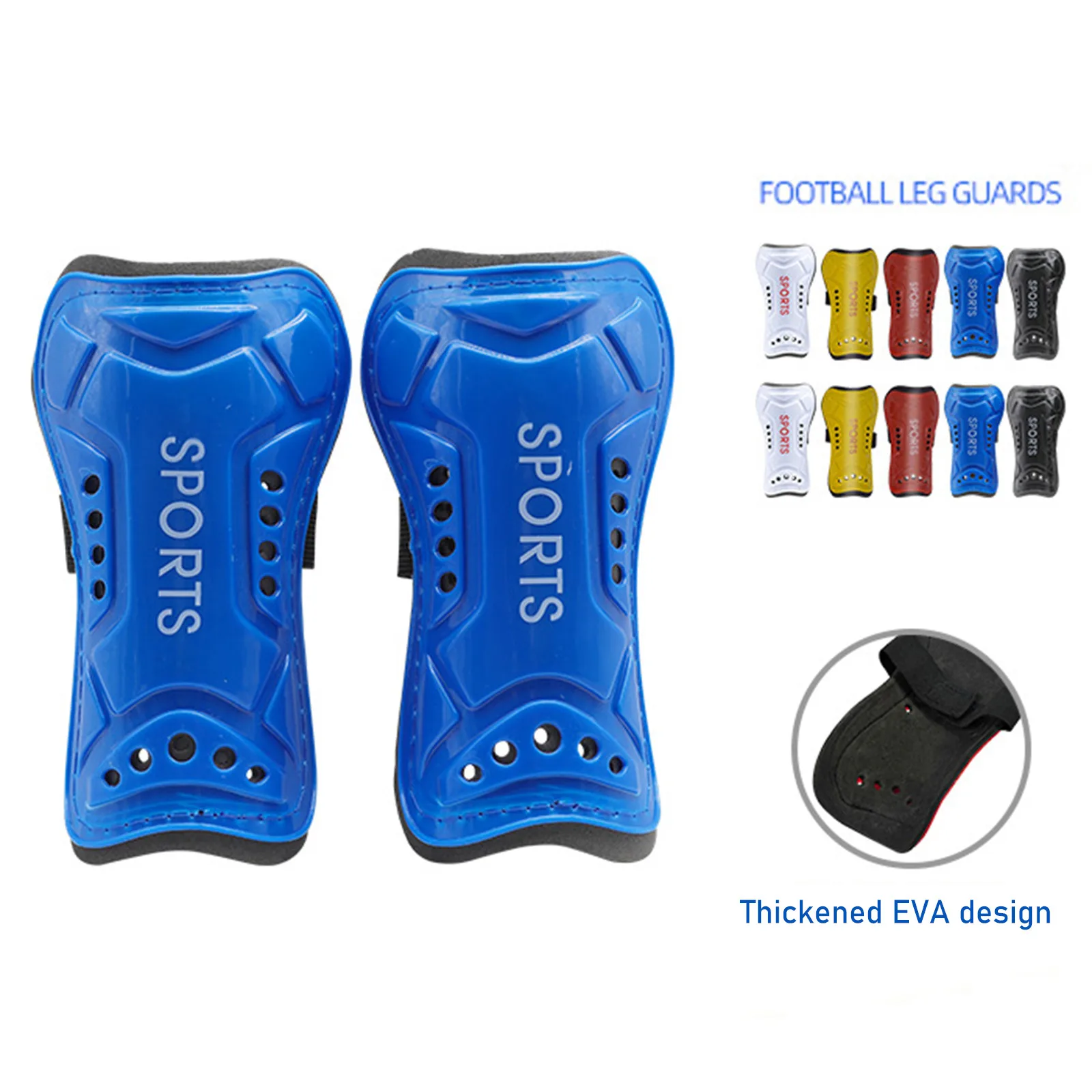 A pair of leg guards,adults and adolescents‘s thick double layer plug in sports leg protectors,board protectors,calf protectors