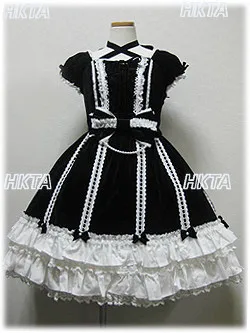 

2025 New Japanese Lolita Style Kawaii Vintage Gothic Black Dress Lace Lolita Girls Women's Clothes Y2k Short Sleeve Dresses