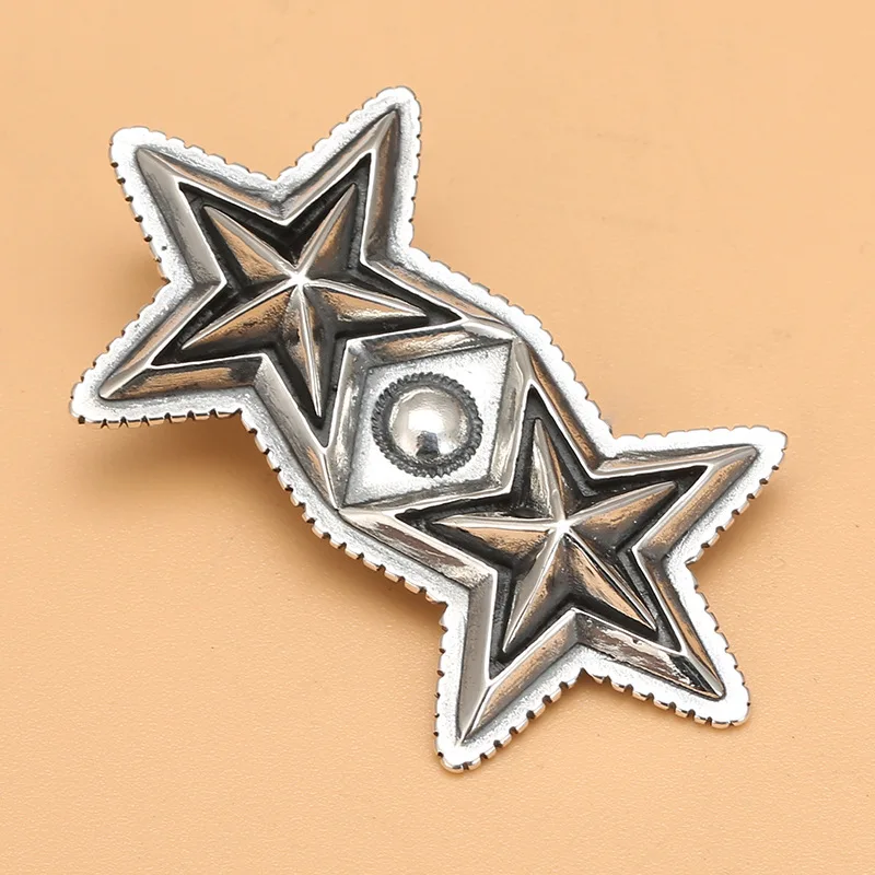 

Sterling silver S925 five-pointed star hipster pendant cool popular brand sweater chain pendant fashion silver jewelry