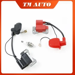 Black Red Performance Ignition Coil for 47cc 49cc Motor Kids Quad ATV Racing Pocket Dirt Bike Motocross