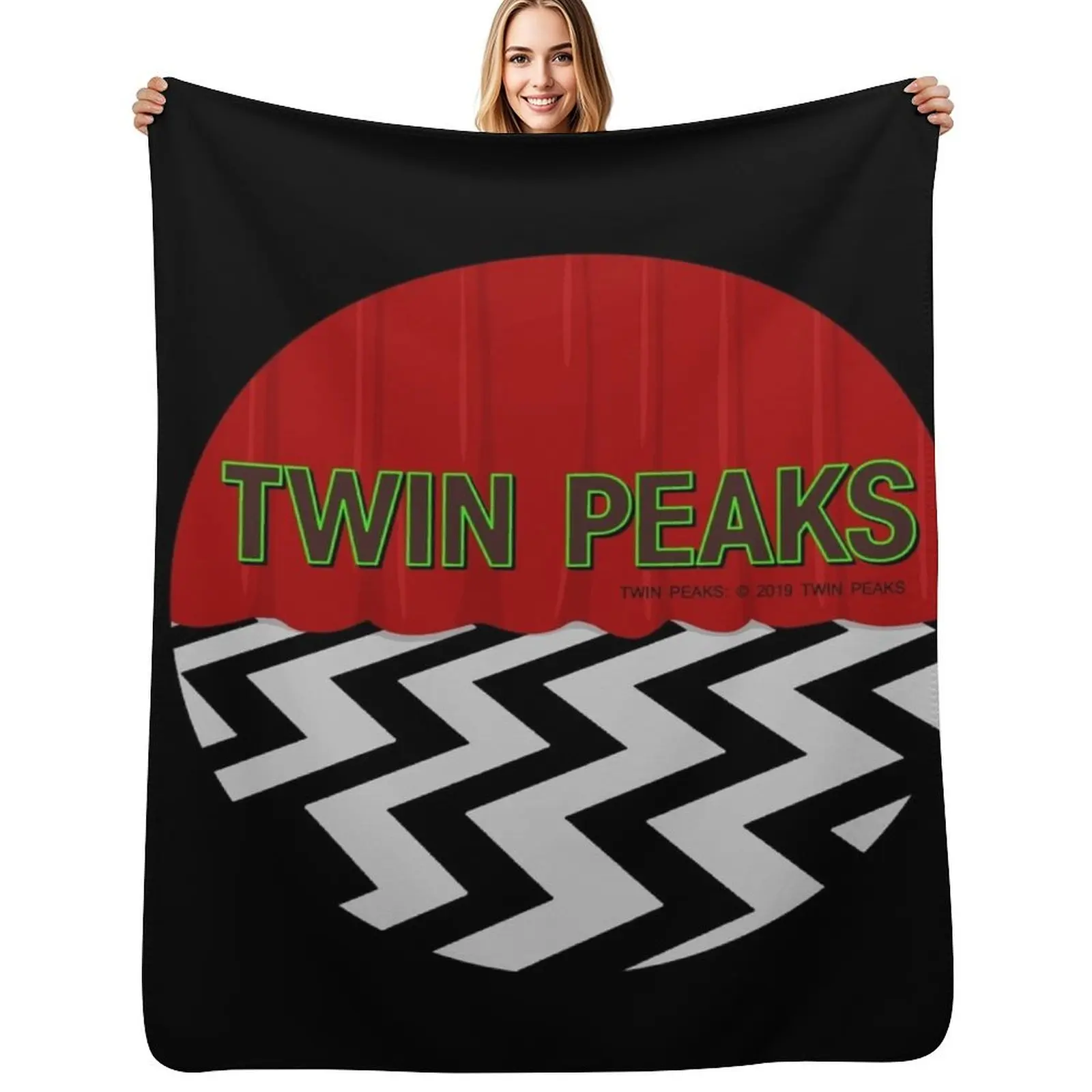Twin Peaks Throw Blanket Polar Single Soft Plaid For Sofa Thin Baby Kid'S Blankets