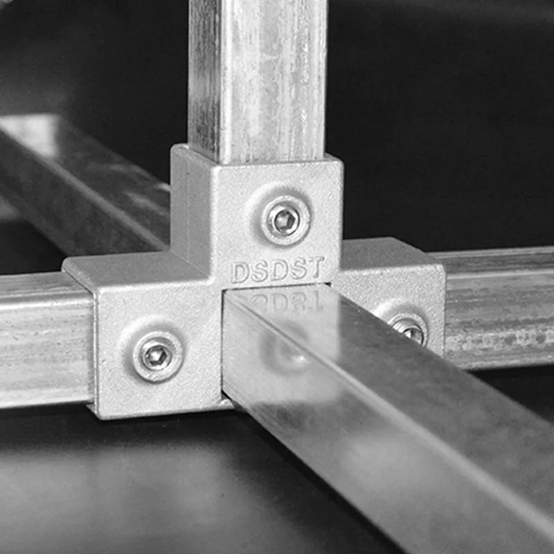 

1PC Convenience Aluminum Alloy Elbow Pipe Fixed Joint Stainless steel Chrome Plated Tube Connection