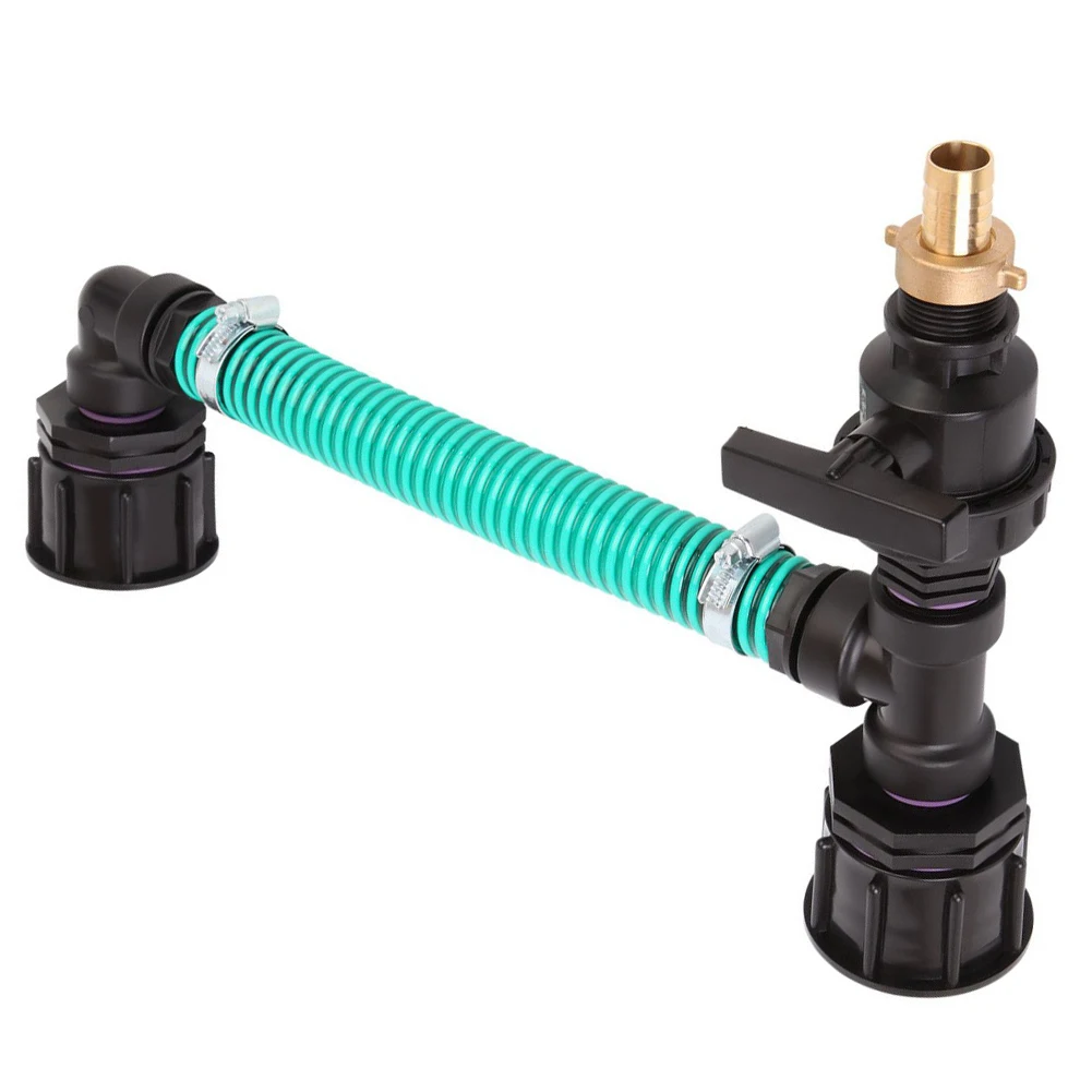 IBC Adapter S60x6 Dual Interface Kit Made from HDPE for Water Flow Coordination Between Intermediate Bulk Containers