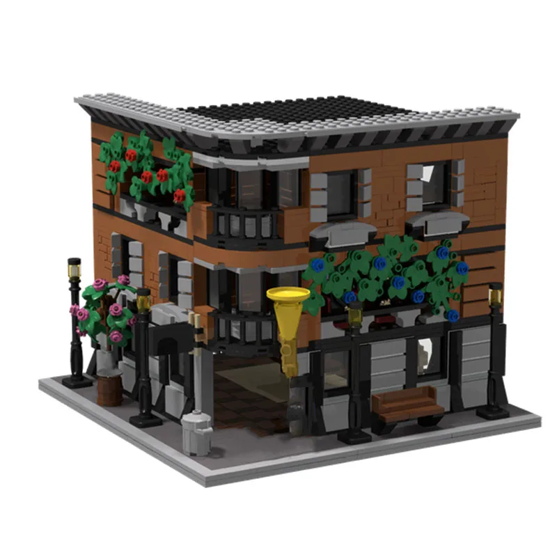 

1550PCS City Street View Music Store Model Detailed Moc Diy Education Model Building Block Birthday Toys Gift for Urban Builders