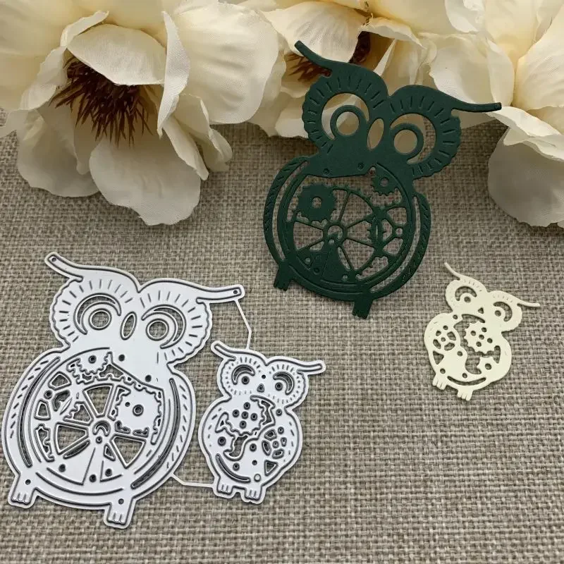 Clock Owl Metal Cut…