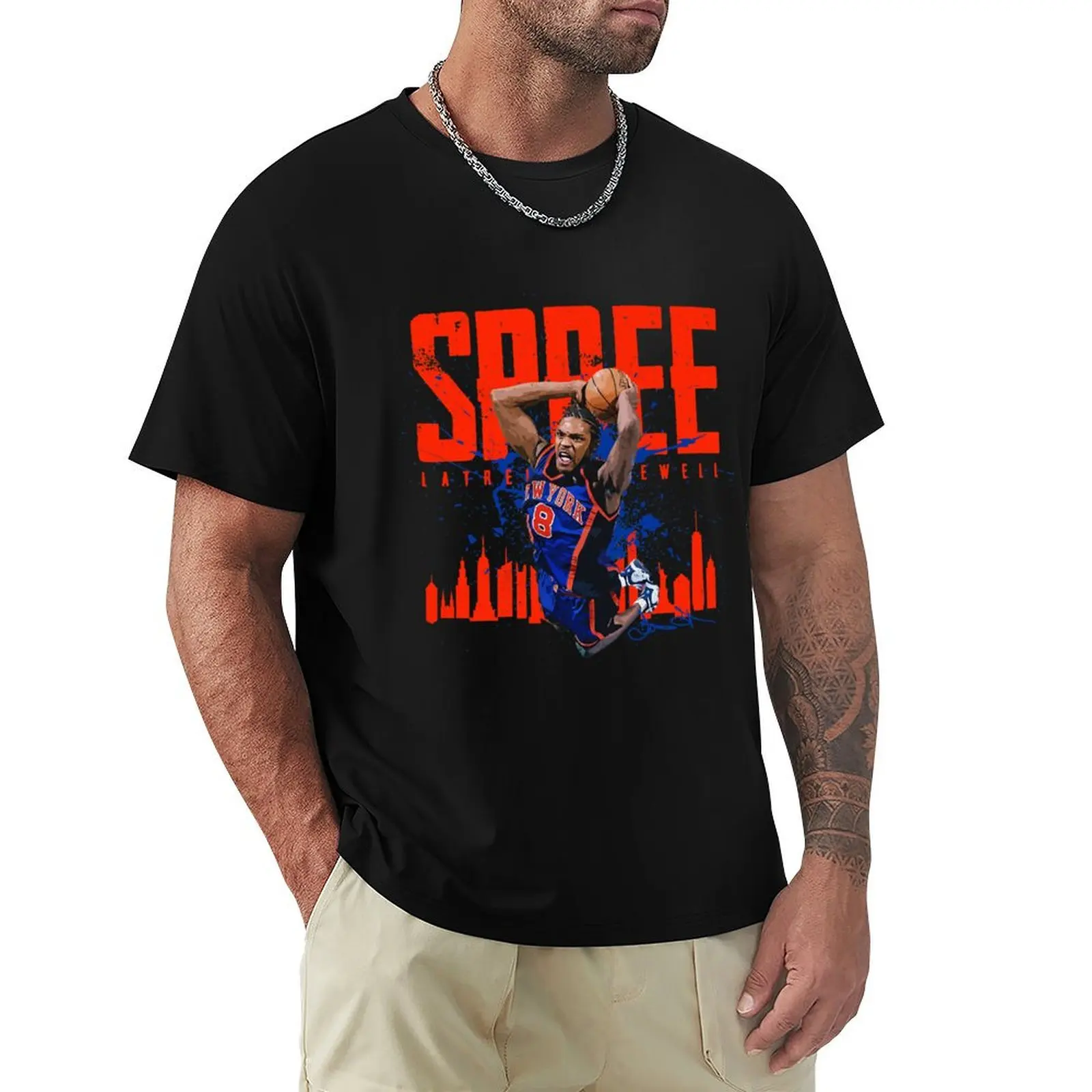 

Latrell Sprewell T-Shirt Comfortable Basic Crew Neck Tee