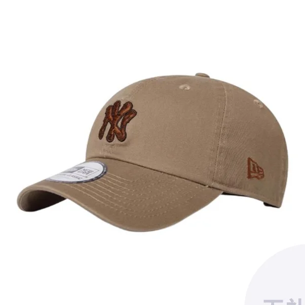 new-era-cotton-baseball-caps-unisex-brown-14341146