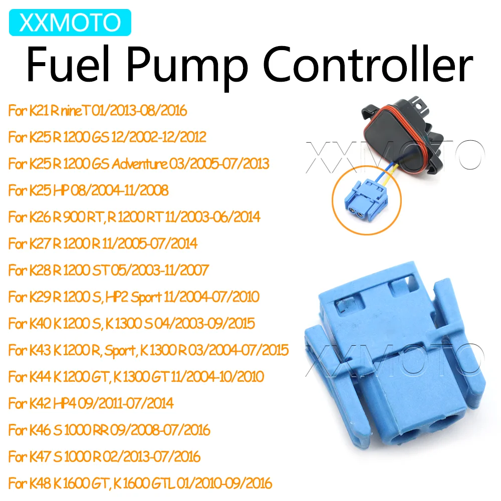 For BMW R1200GS ADV R1200R R1200RT K1600GT K1300R R900RT HP4 R NineT S1000 RR R K25-K29 Fuel Pump Electronic Bypass Connector