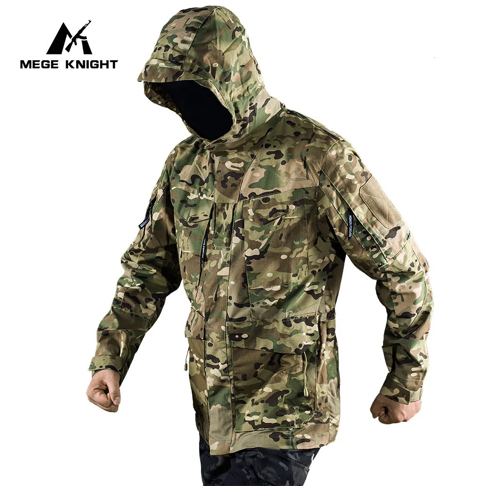 MEGE M65 Trench Coats Tactical Camouflage Jacket Men's Winter Windbreaker Uniform Outdoor Clothing