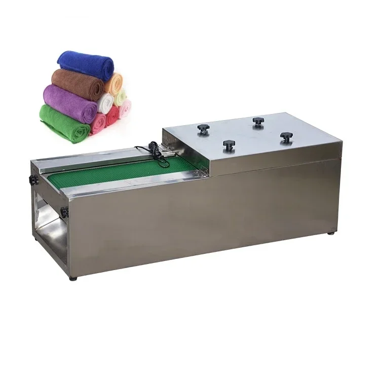 

# New Semiautomatic Dry And Wet Towel Folding Machine Barber Shop Hotel Bathroom Towel Roll Machine Soft Wet Towel Roller Machin