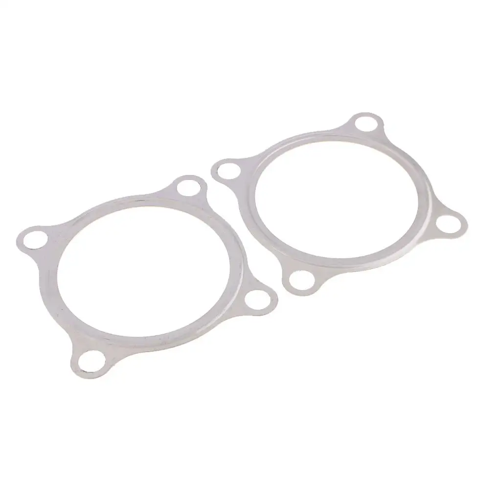 2X Charger Inlet Manifold Exhaust Flange Gasket 4 Bolt for Car