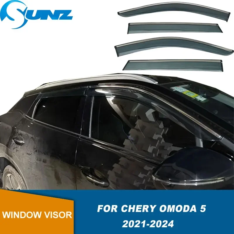 Car Window Visor For Chery Omoda 5 C5 Fownix FX 2021 2022 2023 2024 Weathershield Sun Rain Deflector Guard Side Window Deflector